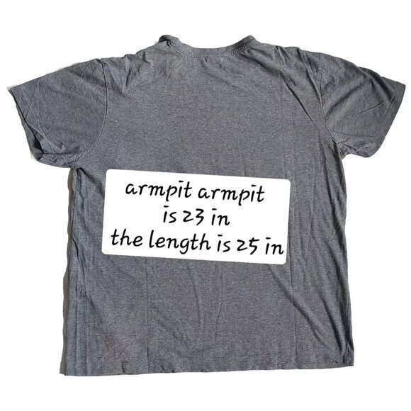 U.S. Polo Assn. Gray Crewneck T-Shirt For Men Size L Cotton Blend Casual Wear - Picture 3 of 5